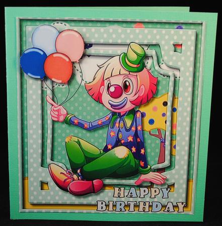 Happy Birthday Clown by Yvonne Middleton