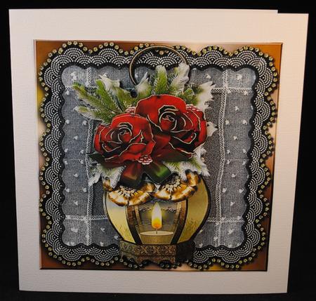 Classic Lantern & Roses by Yvonne Middleton
