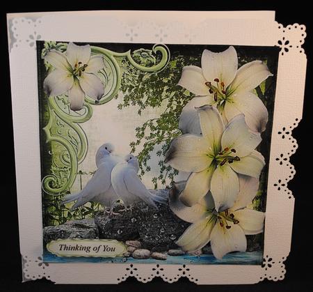 Lillie's of Peace Topper with Decoupage by Yvonne Middleton