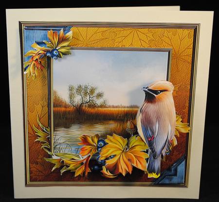 8"x 8" Cardfront with Decoupage by Yvonne Middleton