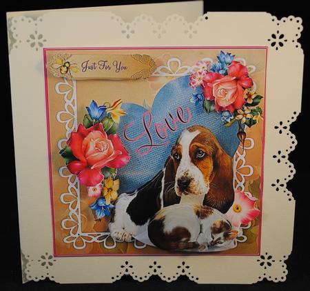Loving Pets Topper with Decoupage by Yvonne Middleton