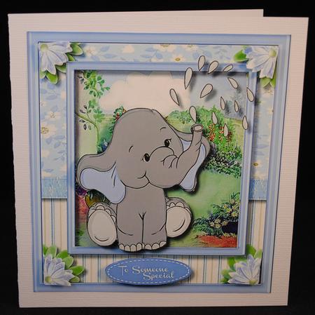 Lovely Lilac Ellie Watring the Garden  by Yvonne Middleton