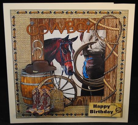 8x8 Cowboy Birthday One for the Men Mini Kit by Yvonne Middleton