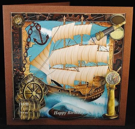 Stormy Seas Topper with Decoupage by Yvonne Middleton