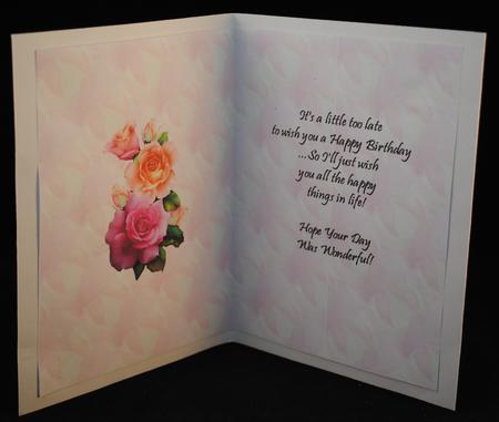 Bestow the Roses Belated Insert by Yvonne Middleton