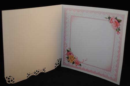 8x8 Elegant Vintage Lady and Edwardian Roses Mini Kit Insert by Yvonne Middleton