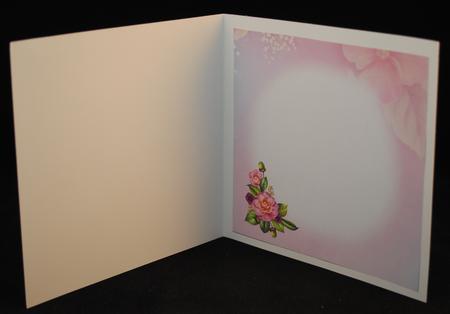 8x8 Happy Birthday with Camellias Insert Plate by Yvonne Middleton