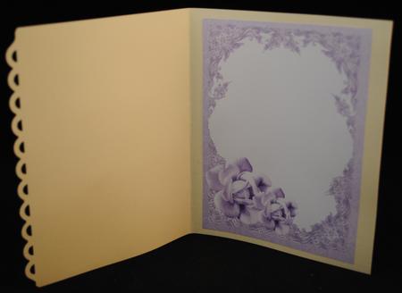 Rose and Butterfly Insert Lavender by Yvonne Middleton