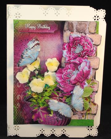 Butterfly Flower Basket Over the Edge Mini Kit by Yvonne Middleton