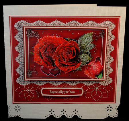 Red Roses and Hearts by Yvonne Middleton