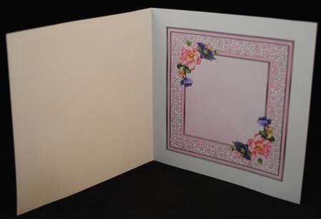 Baby Girl with Summer Blooms & Bow Quick Card Isert by Yvonne Middleton