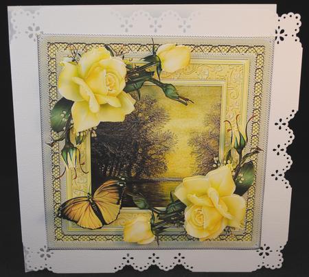 Yellow Roses and Nature by Yvonne Middleton