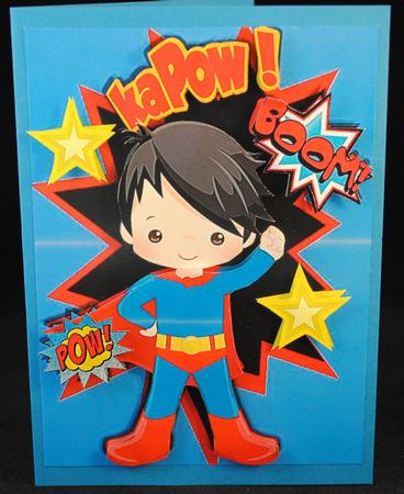 I Am Superman, Super Hero, with Stars by Yvonne Middleton