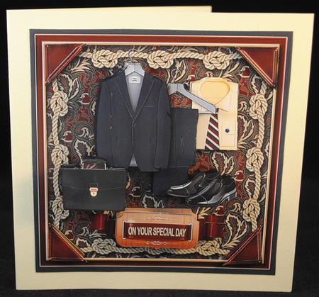 Men?s Navy Clothes 8in x 8in Decoupage Mini Kit by Yvonne Middleton