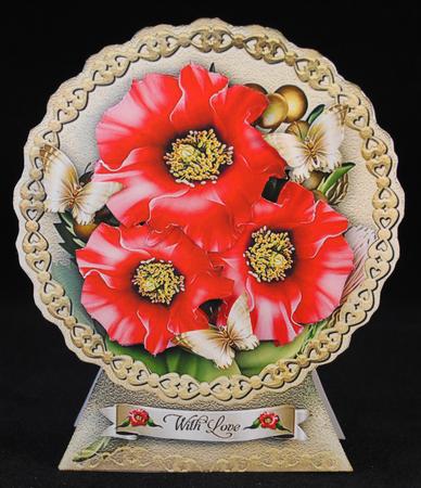 Red Poppies Card Kit by Yvonne Middleton