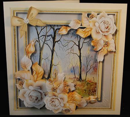 8x8 Mini Kit , Misty Mo9rning and Golden Roses  by Yvonne Middleton