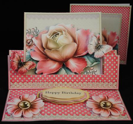 Easelcard with a Swing Pink 761 by Yvonne Middleton