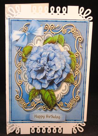 Beautiful Blue Dahalia by Yvonne Middleton