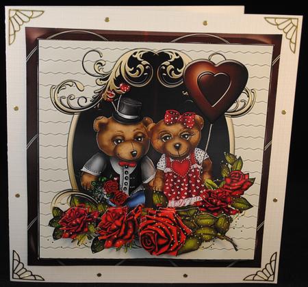 Chocolate Swirl Valentine Bears Kit by Yvonne Middleton