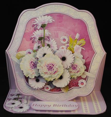 Spring Posy - Shaped Easel Card Mini Kit by Yvonne Middleton