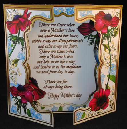 Fwg Anemones & Forget-me-nots (mothers Day) by Yvonne Middleton