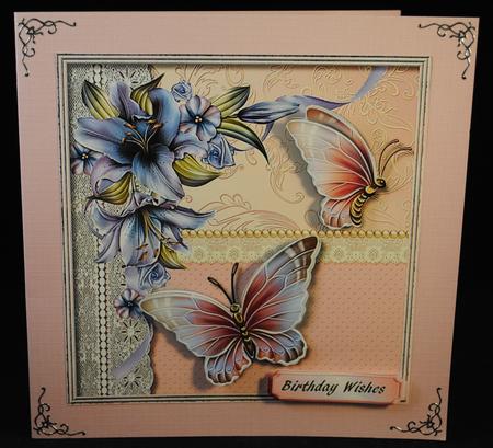 Lovely Butterfly's and Lillies 1 by Yvonne Middleton
