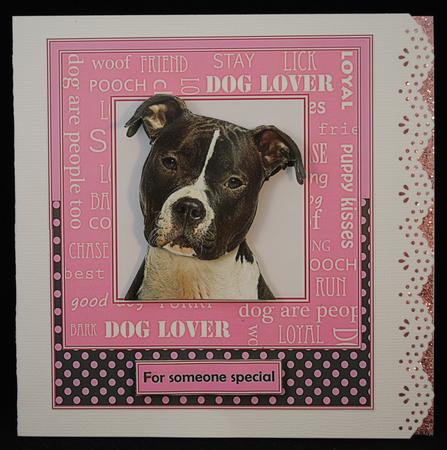 Staffie Dog Lover by Yvonne Middleton