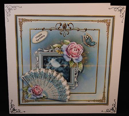 Blissful Blue Frost Card Topper 1 by Yvonne Middleton