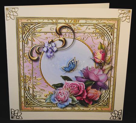 Pretty Little Butterfly Card Topper 1 by Yvonne Middleton