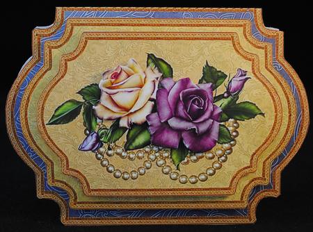 Pearls and Roses Multi Occasion Card by Yvonne Middleton