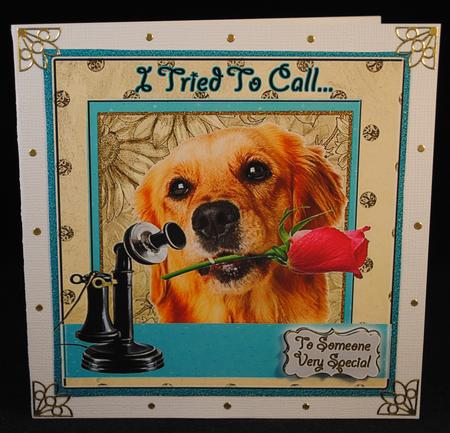 I Tried to Call  -  Doggy Card for Lots of Occasions #4 by Yvonne Middleton