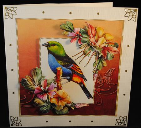 Suberb Tanger Bird and Flowers Mini Kit by Yvonne Middleton