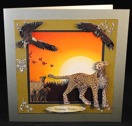 Wild Animals 5 Quick Card Topper by Yvonne Middleton