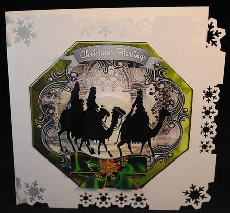 Lovely Xmas Silhouette Pyramid Topper #2 by Yvonne Middleton