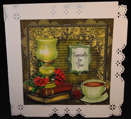 Grunge Vintage Floral 6" Topper by Yvonne Middleton