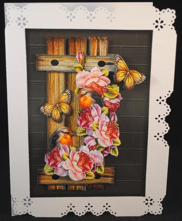 Trellis English Roses & Birds Mini Kit by Yvonne Middleton