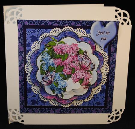 Slf Lilacs on Lace by Yvonne Middleton