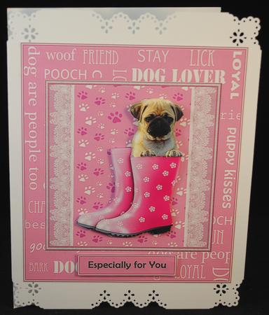 Puppy in Boots by Yvonne Middleton