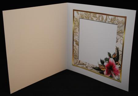 Hand-tied Bouquet - Festive Amaryllis - Square Insert by Yvonne Middleton