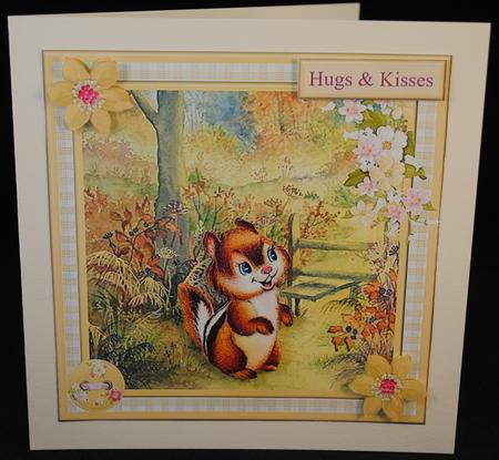 Charlie the Chipmunk Card Topper & Decoupage by Yvonne Middleton