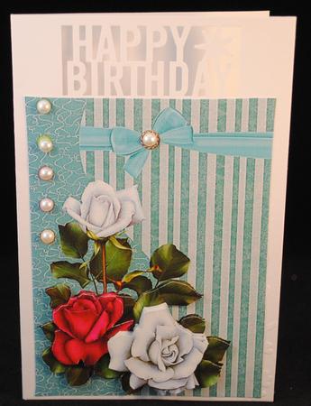 Red and White Roses by Yvonne Middleton