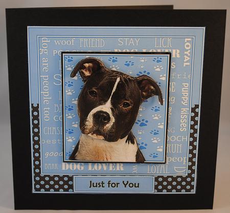Staffie Dog Lover by Yvonne Middleton
