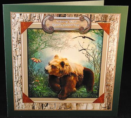 Beary Special Day Card Topper by Yvonne Middleton