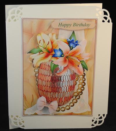 Forever More Lilies Topper with Decoupage by Yvonne Middleton