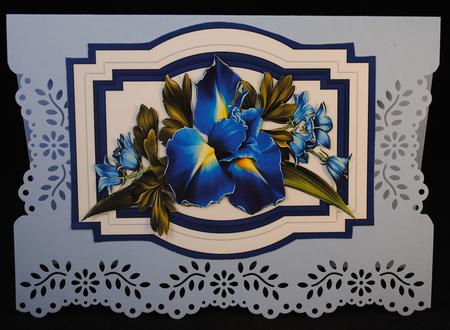 Beautiful Iris and Bell Flowers  by Yvonne Middleton