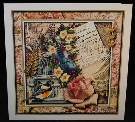 Shabby Chic Memories Card Topper by Yvonne Middleton