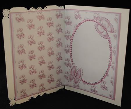 Beautiful Pink Butterflies Insert by Yvonne Middleton