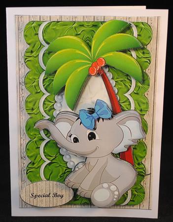 Cute Elephant Boy Mini Kit by Yvonne Middleton