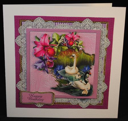 Birds and Lace Series Card Front Mini Kit #5 by Yvonne Middleton