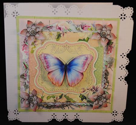 Beautiful Butterfly Card Mini Kit & Decoupage by Yvonne Middleton